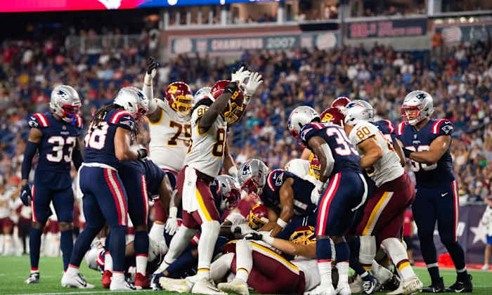 The Patriots will be favored Sunday against Washington for only the third time this season.